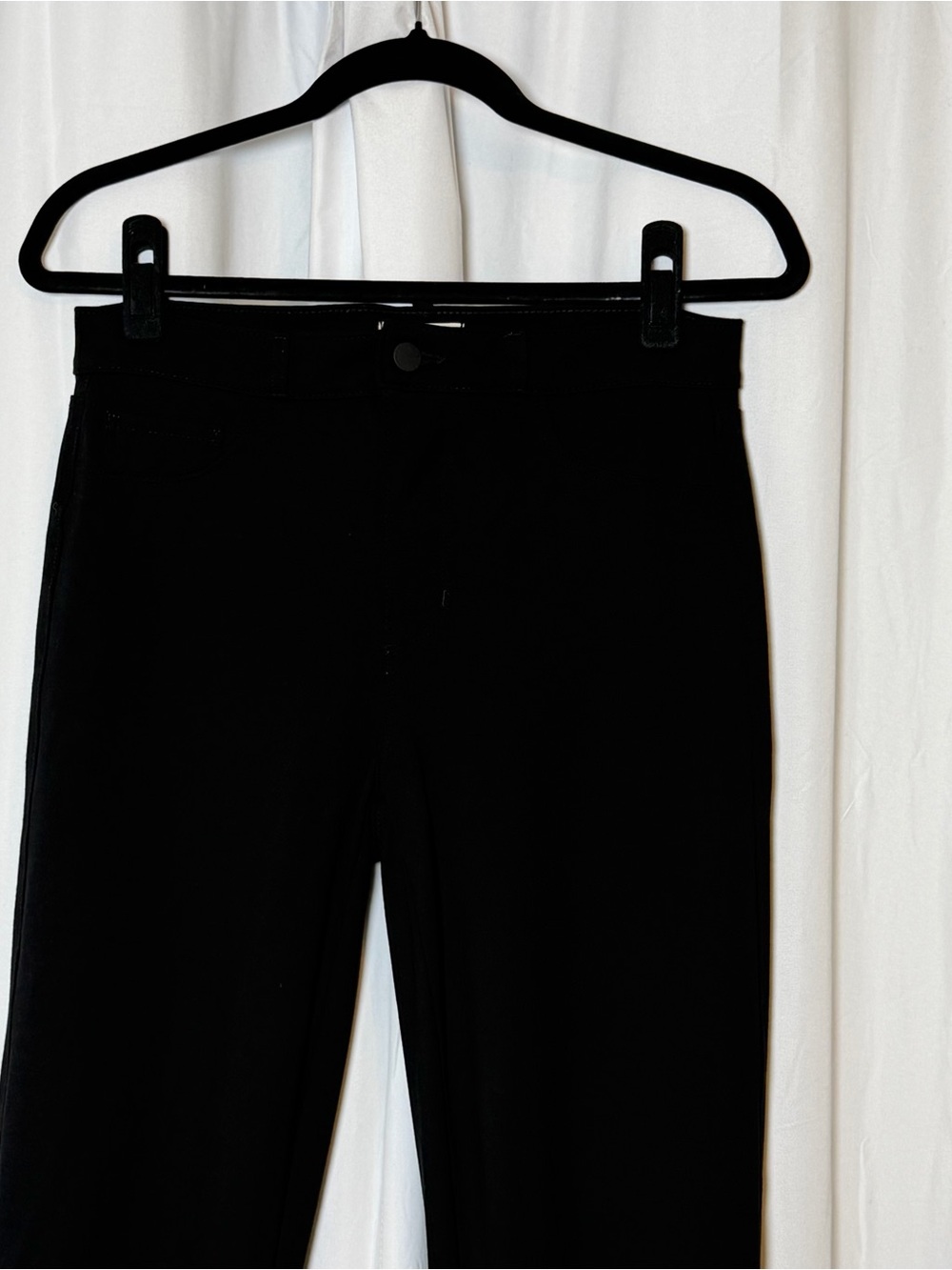 L’AGENCE Alexia High Rise Crop Pants Black Ponte 27 - Picture 6 of 11